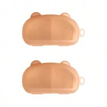 Pacifier Case 1/2/3/4PCS Baby Pacifier Holder For Travel, Hold 2 Pacifiers Large Capacity Portable Pacifier Box For Holding Baby's Soother, Pacifier Holder Case Container  Transparent - Brown - View 9