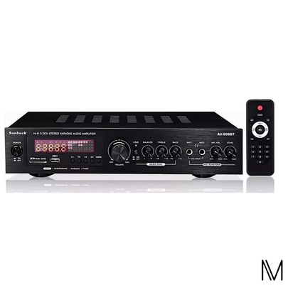 Amplificador De Audio Bluetooth Sunbuck 608 Estereo Casa 5.1