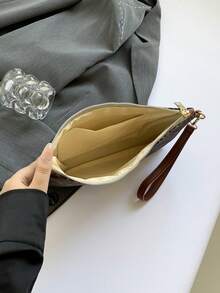 Modna nowa podręczna torba na dokumenty kopertówka swobodna kolorowa wielozadaniowa damska torebka z wzorem w panterkę, modna torba z nadrukiem w panterkę dla kobiet powrót lamparta - Wielokolorowe - Zobacz 9