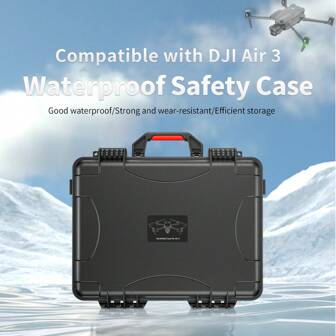 Air 3硬殼防水攜行包，適用於DJI Air 3 Fly More組合套裝和DJI RC 2/RC-N2遙控器，無人機配件