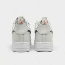 Men's Nike Air Force 1 Low SE Ripstop Casual Shoes: Modern Update With Premium Leather And Durable Ripstop Panels - HF3836-001/Photon Dust/Cool Grey/Safety Orange - View 5
