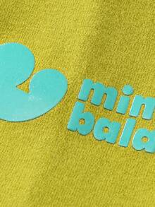 mini bala 女童高腰运动裤宝宝柔软时尚高弹力儿童紧身裤 - 軍綠色 - 查看 7