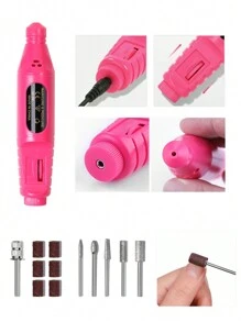 指甲研磨機,電動指甲修形機套裝專業指甲美容磨光機套裝,usb指甲磨光設備美甲小工具,適用於蠟彩美甲沙龍