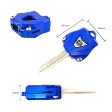 1pc Multi-Color CNC Aluminum Alloy Modified Key Shell Decor Accessory, Universal For Motorcycle, Off-Road Vehicle, Electric Bike, Scooter - one-size - View 3