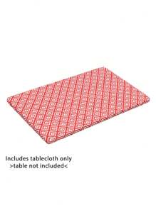 1 pieza Mantel impermeable rectangular de poliéster con funda elástica ajustable, se adapta a mesas plegables de 4/6/8 pies, protector de mesa lavable para picnic, camping, exterior