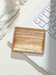 1 pièce Utilisation quotidienne  avec blocage RFID Motif  craquelé Mince et portefeuille pour cartes Cartes d'identité et cartes bancaires Porte-cartes Porte-cartes Portefeuille Porte-cartes de visite Porte-cartes de crédit Porte-cartes Femmes Pour femmes Mini portefeuille Porte-cartes