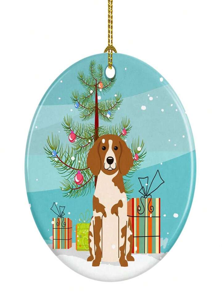 Brittany spaniel christmas ornament hot sale