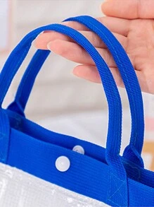 1 Stück Sommer wasserdichte Tragetasche Kosmetiktasche süße Netztasche wasserdichte Tasche praktische Reise Strandtasche Outdoor Aufbewahrungstasche - Verschiedenfarbig - Übersicht 6