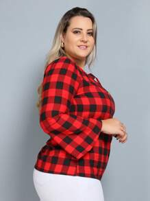 Plus Size Blouses - Rouge - Voir 2