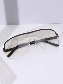 1 件装女士运动型框架运动眼镜，适合日常骑行、跑步、旅行等。 - 淺灰色 - 查看 2