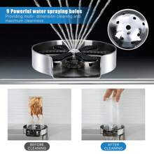 American Standard Glass Rinser - Metal - Glass Rinser For - Kitchen Sinks - Bottles Washer For Sink, Touch On Kitchen Sink Faucets, Cup Cleaner, Stainless Steel, Bar Kitchen Sink Accessories - Silver - View 3