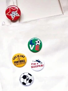 足球灵感炫酷个性徽章时尚胸针