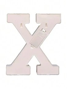 Decorative Letters With Bluelander LED Lights (AA Batteries Included) - X - 查看 6
