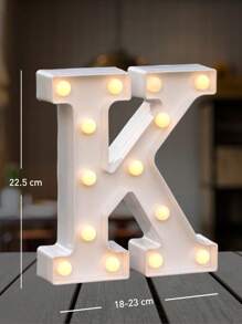 Decorative Letters With Bluelander LED Lights (AA Batteries Included) - K - 查看 2