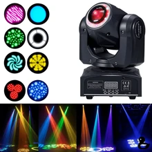Cabeza Movil Led 60w Luces De Escenario Gobos Multicolor,Cabeza Movil Led 60w Dmx Alta Velocidad Gobos Multicolor Luz de escenario LED cabeza móvil Foowei A-YTD001 110V luces color rgbw - Negro - Ver 1