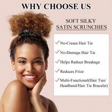 3 件可调节发带，高弹力发带，DIY 发圈，不伤头发