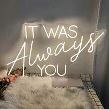 「一切所需就是愛」霓虹燈牌，「飲料」霓虹燈牌，「等級提升」霓虹燈牌，「足球」霓虹燈牌，「貓咪在月亮上」霓虹燈牌，「你好，陽光」霓虹燈牌，「閃耀」霓虹燈牌，「一直都是你」常規霓虹燈牌，「棕櫚樹海浪」霓虹燈牌，「暖白色LED燈」牆飾，USB供電霓虹燈牌，用於訂婚派對，俱樂部，酒吧，旅館，餐廳，咖啡店，商店，臥室，客廳，書房，圖書館，酒館，健身房，運動場，足球場，寵物店 - 彩色 - 查看 18