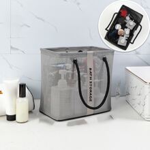 1 件浴室收纳篮，网状沥水篮，可折叠收纳篮，用于夏季泳装收集，便携式配件收纳 - 如圖片 - 查看 10