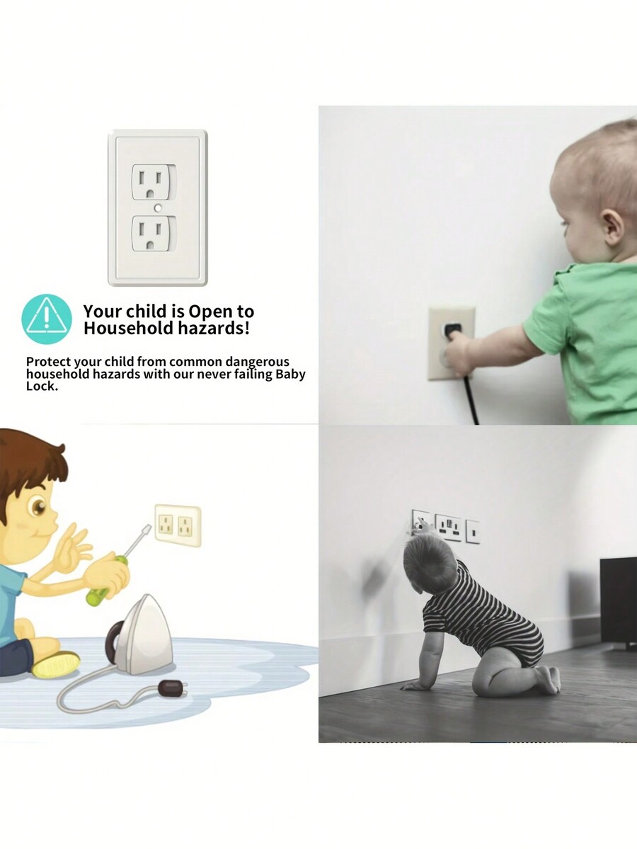 Resin SelfClosing Outlet Covers Advanced Child Safety Solution For