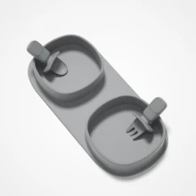 1 Bộ đồ ăn cho bé bằng silicon có thể gấp lại, chịu nhiệt và an toàn với máy rửa chén, tiện lợi khi đi du lịch và tụ họp gia đình - Nhiều màu - Xem 11
