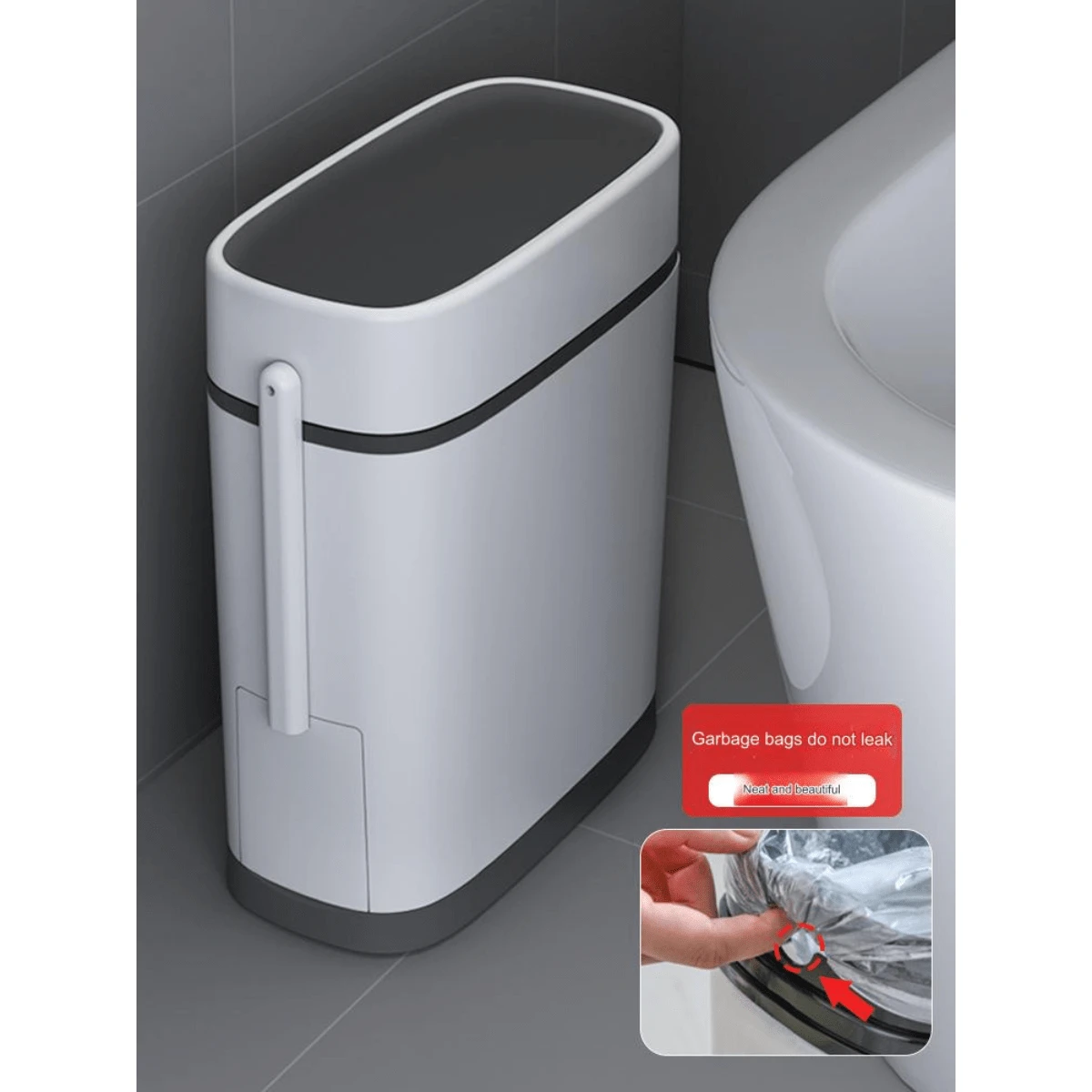 Toilet Trash Can With Lid Toilet Narrow Slit Household Deodorant Slit