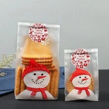 500pcs/Roll Merry Christmas Stickers - Multicolor - View 5