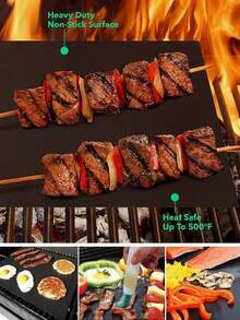 1入組不粘烤箱墊-重型，可重複使用且耐高溫-適用於電烤箱、瓦斯烤爐和渡假烹飪-不含BPA和PFOA，容易清潔，是派對和烤肉用品的理想禮物 - 黑色 - 查看 7