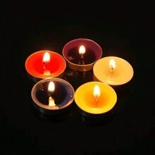 10pcs Romantic White Round Tea Light Candles Suitable For Proposal, Confession, Wedding, Garden, Hotel, Tea Warmer, Birthday, Party And Aromatherapy,Room Decor,Gifts Graduation - White - View 5