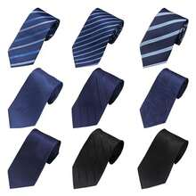 Men's Business Tie 8cm Hand Tie Professional Formal Interview Striped Tie For Men - Multicolor - View 3