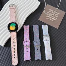 Bracelet de montre compatible avec la montre Samsung Galaxy6/5/4 bande 44 mm 40 mm, montre5 Pro 45 mm Watch6/4 Classic 42 mm 46 mm 43 mm 47 mm bracelet en silicone souple unisexe