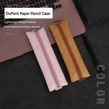 1 Piece Mini Pencil Pouch Simplicity Solid Color Series Pencil Case With Strap Small Portable Stationery Storage Bag Student - one-size - View 3