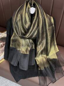 1 chiếc khăn choàng/khăn quàng cổ/băng đô bằng satin ánh kim bóng, phụ kiện thanh lịch cho trang phục hàng ngày. - Nhiều màu - Xem 13