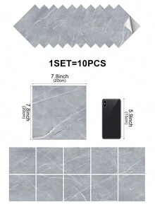 10入裝/包水晶膜PVC自粘可移除大理石圖案家居裝飾壁紙，適用於DIY健身房宿舍客廳浴室臥室牆壁，櫥櫃，酒櫃，桌子，門美化 - 彩色 - 查看 21