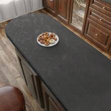 1卷 5米 深灰黑色混凝土壁纸 撕下即贴 3D 加厚仿混凝土水泥接触纸乙烯基包装染色哑光纹理防水墙贴 - 深灰色 - 查看 10