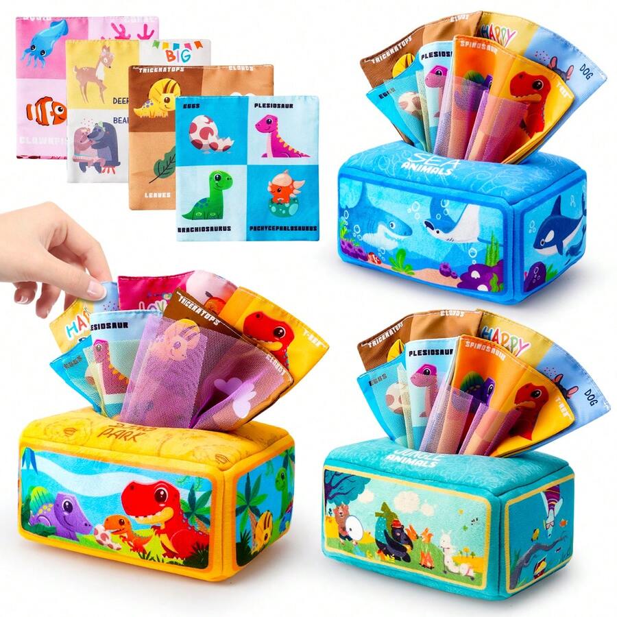 Creative Kids Pull Along Sensory Box Montessori Edition High Contrast