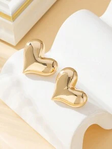 1 đôi bông tai hình trái tim sáng bóng kiểu Âu Mỹ màu ombre dành cho nữ, thích hợp cho kỳ nghỉ hè, hẹn hò, trình diễn và đeo hàng ngày - bông tai tình yêu - Xem 13