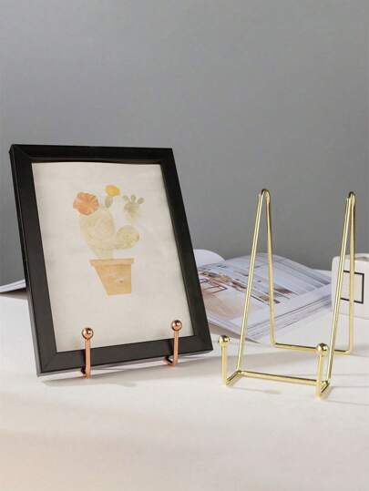 Versatile Plate Stands  - Durable Metal Display Holder For Plates, Books, Photos - Perfect For Home Decor, Art Showcases