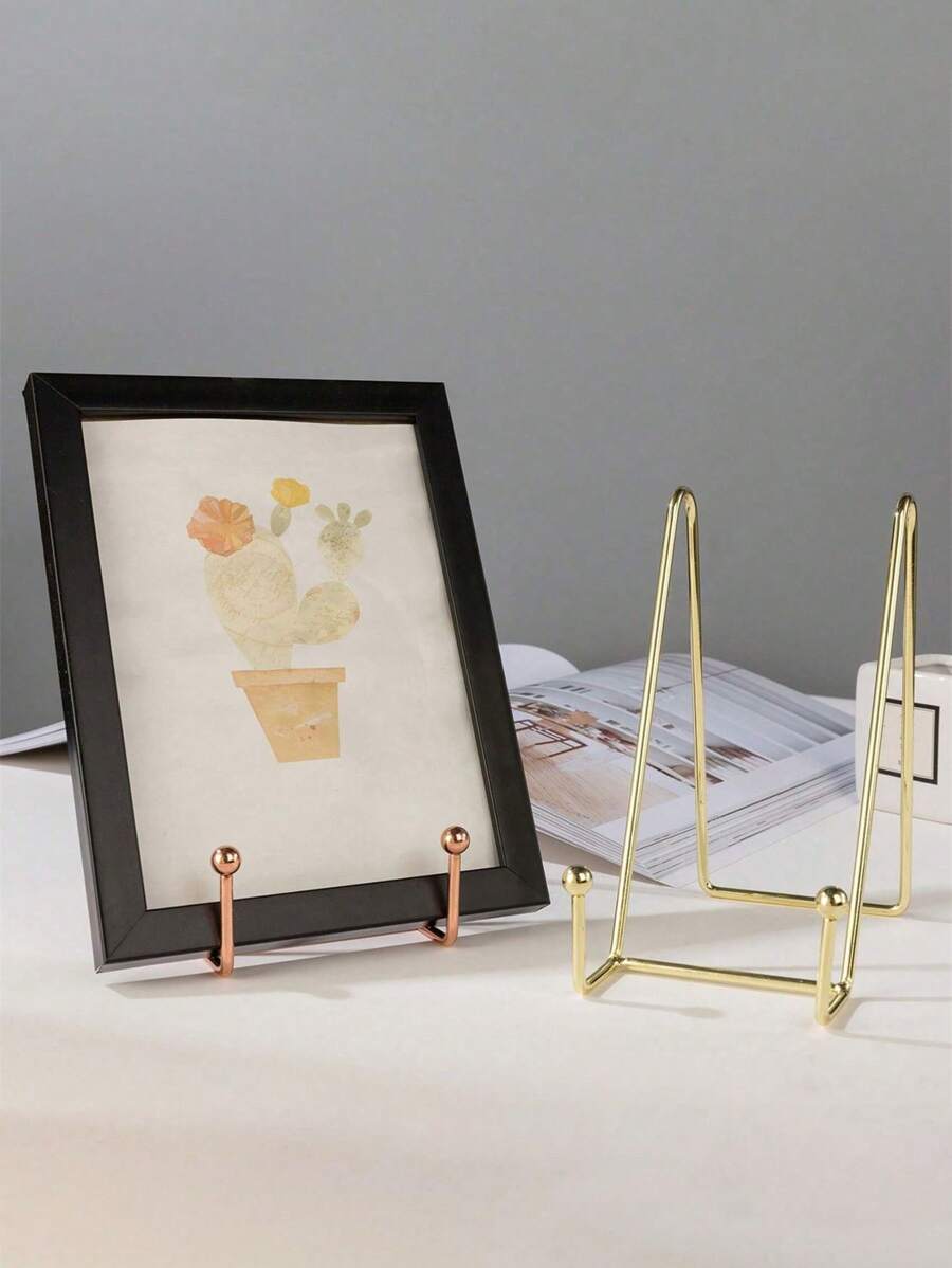 Multi-Function Plate Rack - Durable Metal Display Rack, Can Be Used To Display Plates, Books, Photos - Ideal For Home Decor And Art Display - Multicolor - View 1