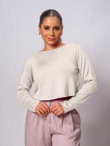 Women Sweaters - 白色 - 查看 2