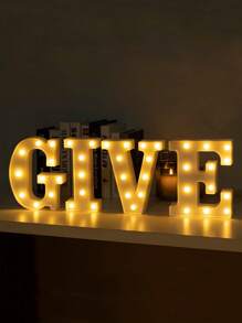 Decorative Letters With Bluelander LED Lights (AA Batteries Included) - G - 查看 4