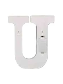 Decorative Letters With Bluelander LED Lights (AA Batteries Included) - U - View 6