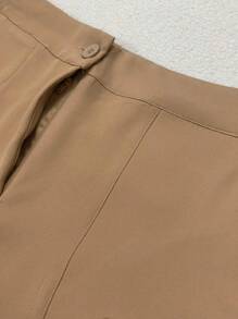 Women Pants - Màu Khaki - Xem 2