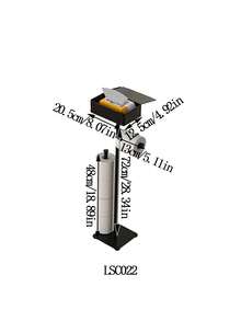 1入組垂直型紙巾架，落地式紙卷架，落地式浴室衛生紙盒 - 彩色 - 查看 3