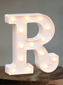 Decorative Letters With Bluelander LED Lights (AA Batteries Included) - R - 查看 1