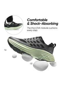 Men's ActiveFloat Athletic Shoes - Comfortable Walking Running Tennis Sneakers For Gym Workout And Jogging, With Cushioning - 綠色 - 查看 3