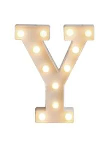 Decorative Letters With Bluelander LED Lights (AA Batteries Included) - Y - 查看 5