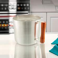 Hotel Mug Large Milk Jug Aluminum Kettle Mug No. 20 - 5.3 Liters Wooden Handle - 灰色 - 查看 3