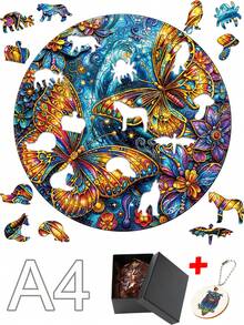 成人拼图圣诞节爱情兴趣爱好益智休闲减压高难度脑筋急转弯蒙特梭利游戏不对称拼图钥匙扣节日礼物 - 彩色 - 查看 18