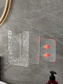 1 Cái/Hộp Đựng Khăn Giấy, Hộp Đựng Khăn Giấy Chất Liệu PET Treo Tường Cho Phòng Khách, Nhà Bếp, Phòng Tắm Và Phòng Ngủ, Thiết Kế Trong Suốt Cao Cấp Không Cần Khoan - Nhiều màu - Xem 7