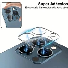 4 Pzas/Lote Protector De Cámara De Vidrio De Cubierta Completa Para IPhone 15 14 Pro Max 11 12 Mini 13 Pro Protector De Cámara Películas De Lentes De Vidrio Templado Para 14 Plus 14Pro 14ProMax/ 13Pro 12Pro 11Pro 13ProMax/12ProMax/11ProMax Estuche Para Cámara